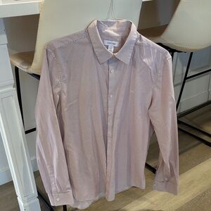 Calvin Klein Men's Patterned Dress Shirt- size L